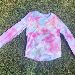 Long sleeve tie dye top